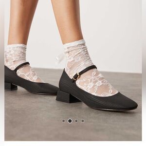 ASOS Black Block Heel Mary Janes